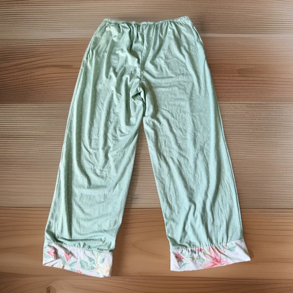 Flora Nikrooz Floral Pajama Lounge Set Robe Tank Pants Cottagecore Romantic Sz M - Picture 11 of 16